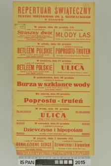 REPERTUAR ŚWIĄTECZNY