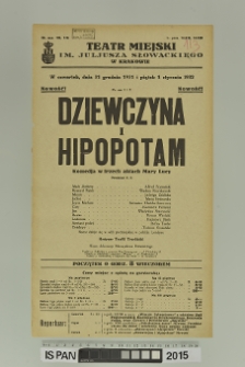 DZIEWCZYNA I HIPOPOTAM