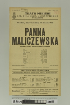 PANNA MALICZEWSKA