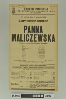 PANNA MALICZEWSKA
