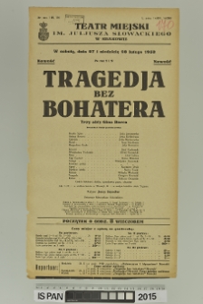 TRAGEDJA BEZ BOHATERA (Tragedia bez bohatera)