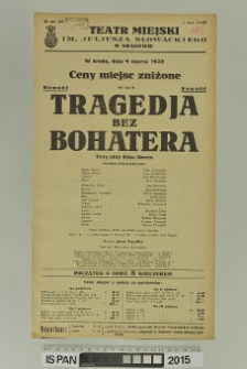 TRAGEDJA BEZ BOHATERA (Tragedia bez bohatera)