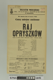 RAJ OPRYSZK&Oacute;W