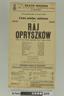 RAJ OPRYSZK&Oacute;W