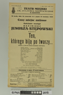 TEN, KTÓREGO BIJĄ PO TWARZY…