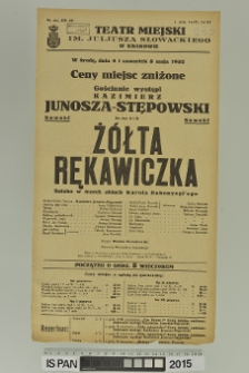 ŻÓŁTA RĘKAWICZKA