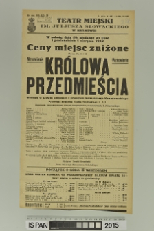 KRÓLOWA PRZEDMIEŚCIA