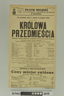 KRÓLOWA PRZEDMIEŚCIA