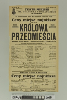 KRÓLOWA PRZEDMIEŚCIA