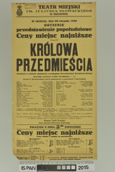 KRÓLOWA PRZEDMIEŚCIA