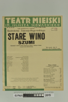 STARE WINO SZUMI