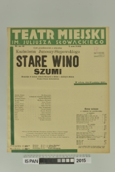 STARE WINO SZUMI