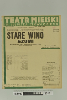 STARE WINO SZUMI