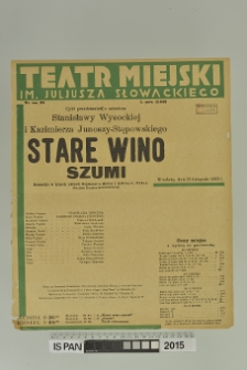 STARE WINO SZUMI