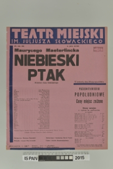 NIEBIESKI PTAK