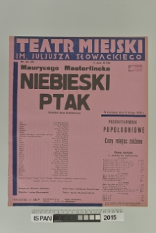 NIEBIESKI PTAK