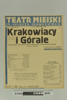 KRAKOWIACY I GÓRALE