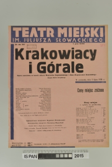 KRAKOWIACY I GÓRALE