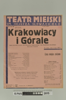 KRAKOWIACY I GÓRALE