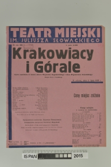 KRAKOWIACY I GÓRALE