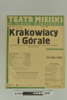 KRAKOWIACY I GÓRALE