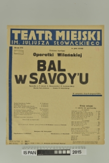 BAL W SAVOY'U