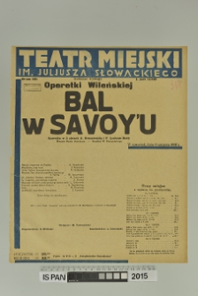 BAL W SAVOY'U
