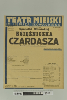 KSIĘŻNICZKA CZARDASZA