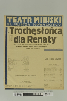 TROCHĘ SŁOŃCA DLA RENATY Spółka z ograniczoną odpowiedzialnością