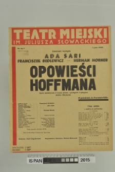 OPOWIEŚCI HOFFMANA