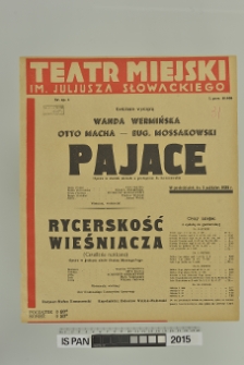 PAJACE/RYCERSKOŚĆ WIEŚNIACZA