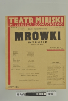 MRÓWKI ( myrmeis )