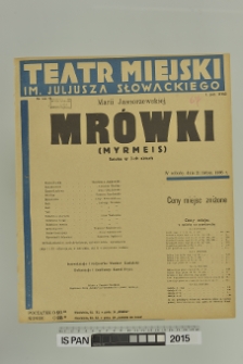 MRÓWKI ( myrmeis )