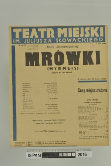 MRÓWKI ( myrmeis )