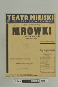 MRÓWKI ( myrmeis )