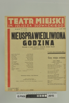 NIEUSPRAWIEDLIWIONA GODZINA