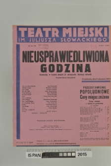 NIEUSPRAWIEDLIWIONA GODZINA