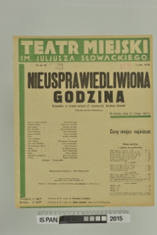 NIEUSPRAWIEDLIWIONA GODZINA