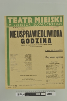 NIEUSPRAWIEDLIWIONA GODZINA