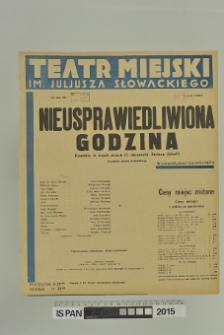 NIEUSPRAWIEDLIWIONA GODZINA