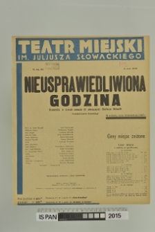 NIEUSPRAWIEDLIWIONA GODZINA
