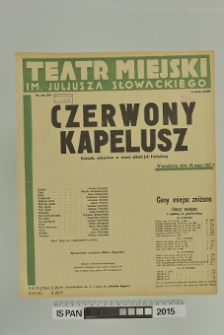 CZERWONY KAPELUSZ