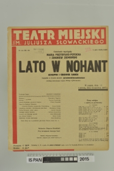 LATO W NOHANT ( Chopin i George Sand )
