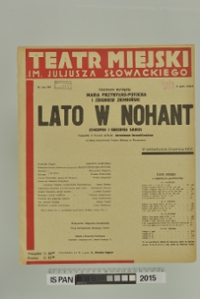 LATO W NOHANT ( Chopin i George Sand )