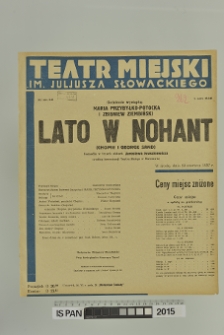 LATO W NOHANT ( Chopin i George Sand )