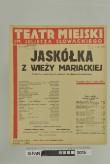 JASKÓŁKA Z WIEŻY MARIACKIEJ