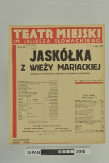 JASKÓŁKA Z WIEŻY MARIACKIEJ