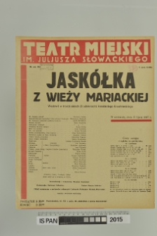 JASKÓŁKA Z WIEŻY MARIACKIEJ