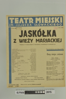 JASKÓŁKA Z WIEŻY MARIACKIEJ