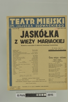 JASKÓŁKA Z WIEŻY MARIACKIEJ